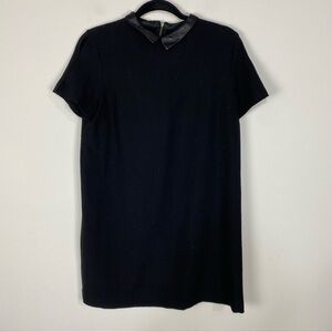 Zara black collared shift dress minimalist gothic grunge capsule wardrobe y2k